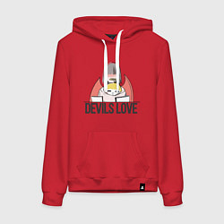 Женская толстовка-худи Ангелок и демон