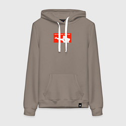 Женская толстовка-худи Все на турник, товарищи