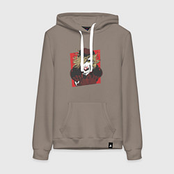 Женская толстовка-худи Клинок рассекающий демонов 2 Высшая Луна Доума