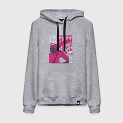 Женская толстовка-худи Человек-бензопила Денджи неон