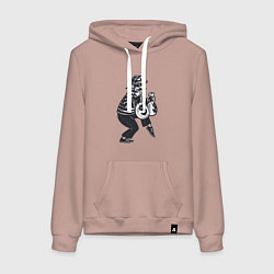 Женская толстовка-худи Вор с мешками денег