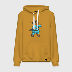 Женская толстовка-худи Кот каратист