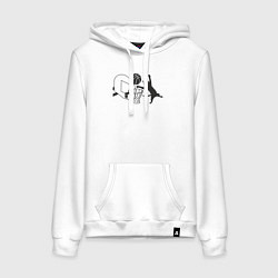 Женская толстовка-худи Баскетбольный кот