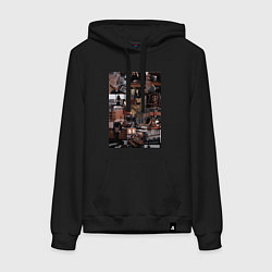 Женская толстовка-худи Юристы эстетика коллаж