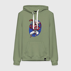 Женская толстовка-худи Клинок рассекающий демонов Акадза Даки Высшие Луны