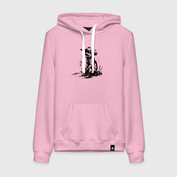 Женская толстовка-худи Енот ковбой