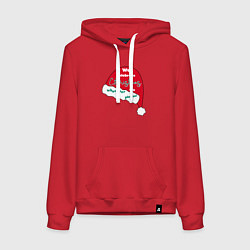 Женская толстовка-худи Шапка Санта Клауса - мы празднуем Рождество когда