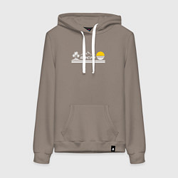 Женская толстовка-худи Прекрасный город курорт Сочи