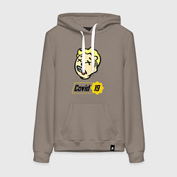 Женская толстовка-худи Vault boy - covid 19