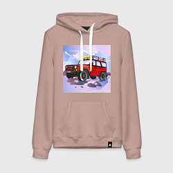 Женская толстовка-худи Внедорожник УАЗ Хантер