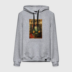 Толстовка-худи хлопковая женская Oddworld - wanted, цвет: меланж