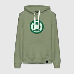 Женская толстовка-худи Green lantern logo