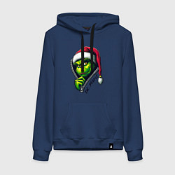 Женская толстовка-худи Гринч с надписью фу люди