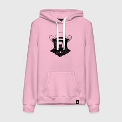 Женская толстовка-худи Медведь ковбой на диком западе