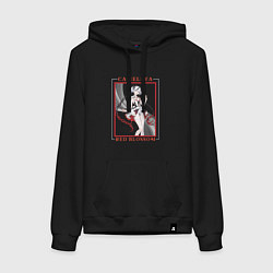 Толстовка-худи хлопковая женская Camellya End of Lost Trail, цвет: черный