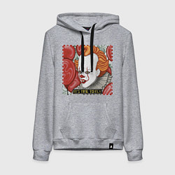 Женская толстовка-худи Пиксельный Пеннивайз