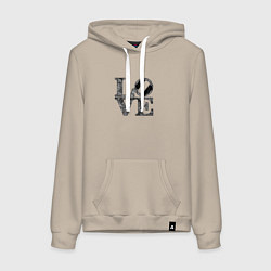 Женская толстовка-худи L o v e