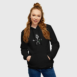 Толстовка-худи хлопковая женская Depeche Mode - Exciter merch, цвет: черный — фото 2