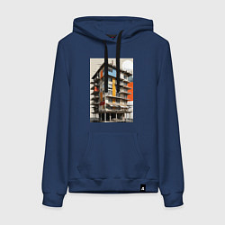 Женская толстовка-худи Старая панелька