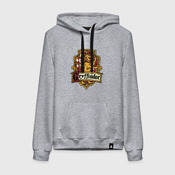 Женская толстовка-худи Hogwarts - gryffindor logo