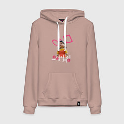 Женская толстовка-худи Игра в кальмара - кукла