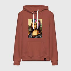 Женская толстовка-худи Mona Lisa - punks not dead