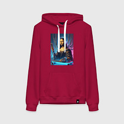 Женская толстовка-худи Mona Lisa cyberpunk - fantasy