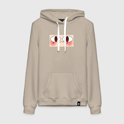 Женская толстовка-худи Neco Arc Face meme