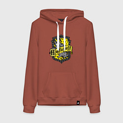 Женская толстовка-худи Hufflepuff emblem