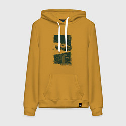 Женская толстовка-худи Спорткар в гранж стиле