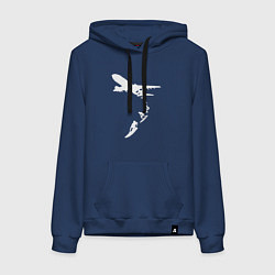 Женская толстовка-худи Plane surfer