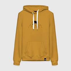 Женская толстовка-худи Джеки Чан мем