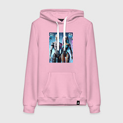 Женская толстовка-худи Barbie and Ken - cyber fantasy