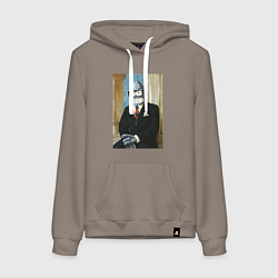 Женская толстовка-худи Картина - бендер в пиджаке