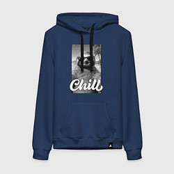 Женская толстовка-худи Sloth - chill - настроение у ленивца чилить в отпу