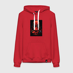 Женская толстовка-худи Дэдпул ярость