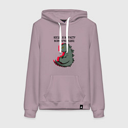 Женская толстовка-худи Когда я вырасту годзилла