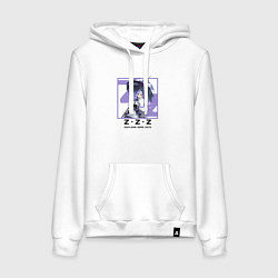 Толстовка-худи хлопковая женская Вивиан - Zenless Zone Zero, цвет: белый