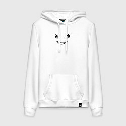 Женская толстовка-худи Хитрый злобный смайлик