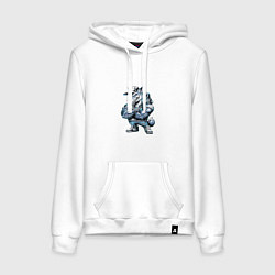 Женская толстовка-худи Мультяшный хищник