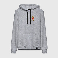 Женская толстовка-худи Значок 80 лет победы