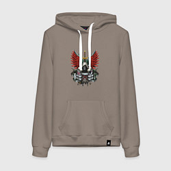 Женская толстовка-худи Темные ангелы инсигния