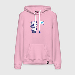 Женская толстовка-худи Флаг панды