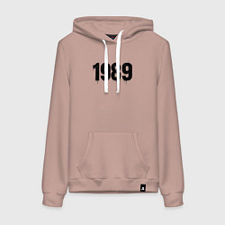 Женская толстовка-худи 1989 год расшерканый