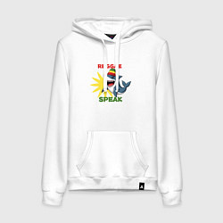 Женская толстовка-худи Акула растаман