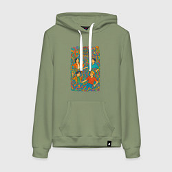 Женская толстовка-худи Astro психоделика