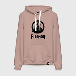 Женская толстовка-худи Пожарный аниме