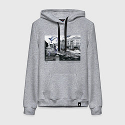 Женская толстовка-худи Мост Ломоносова