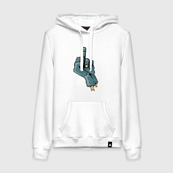 Женская толстовка-худи Zombie fuck