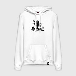 Женская толстовка-худи Динамичный гандбол